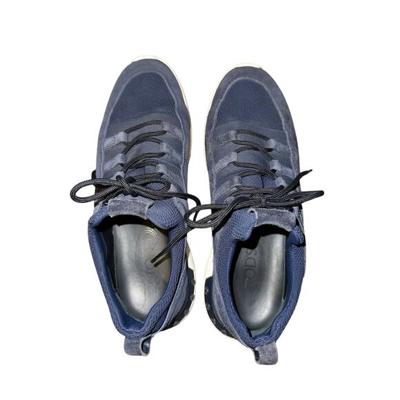 TOD\'S No Code Blue Suede Leather Men Athletic Shoe Slip On Sneaker UK 8 / US 9.5 main image 6